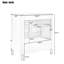 Ensemble de meuble-lavabo 60 po avec double lavabo 60 po, 2 armoires avec organisateurs de porte, 2 tiroirs, vert