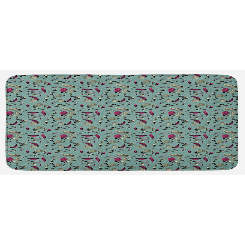 Tapis de cuisine multicolore multicolore