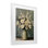Reproduction sous verre traditionnelle de bouquet de fleurs traditionnelles albâtre, design par Petal Prints Design