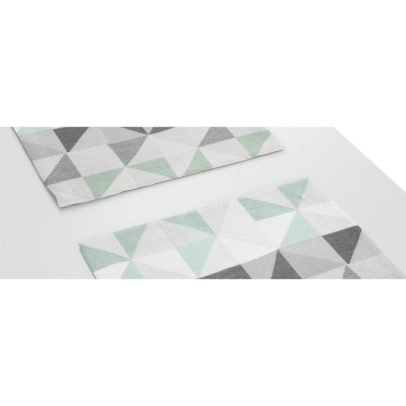 Gareth Dining Linen Set, Light green/Grey
