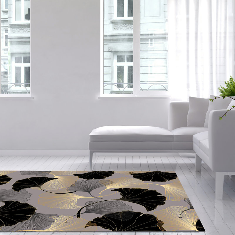 Gibbeon Floral Area Rug, Rectangle 140 x 200cm