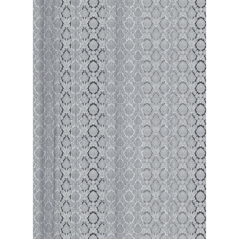 Lomuscio 33' L x 21" W Wallpaper Roll, Grey/Silver/White