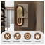 Décoration murale réglable en grès à 3 couleurs DEL avec verdure simulée - fini café clair, l 47,24 po