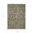 9' X 12' Taupe And Gray Damask Washable Indoor Outdoor Area Rug