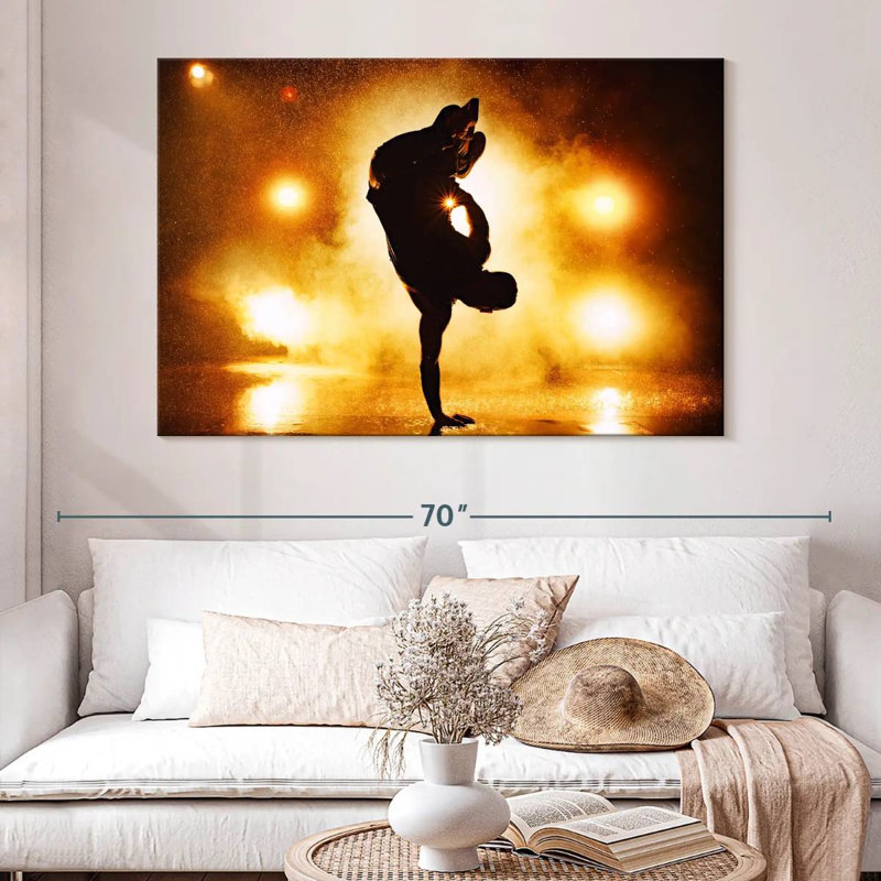 Breakdancer Silhouette, 34" H x 51" W