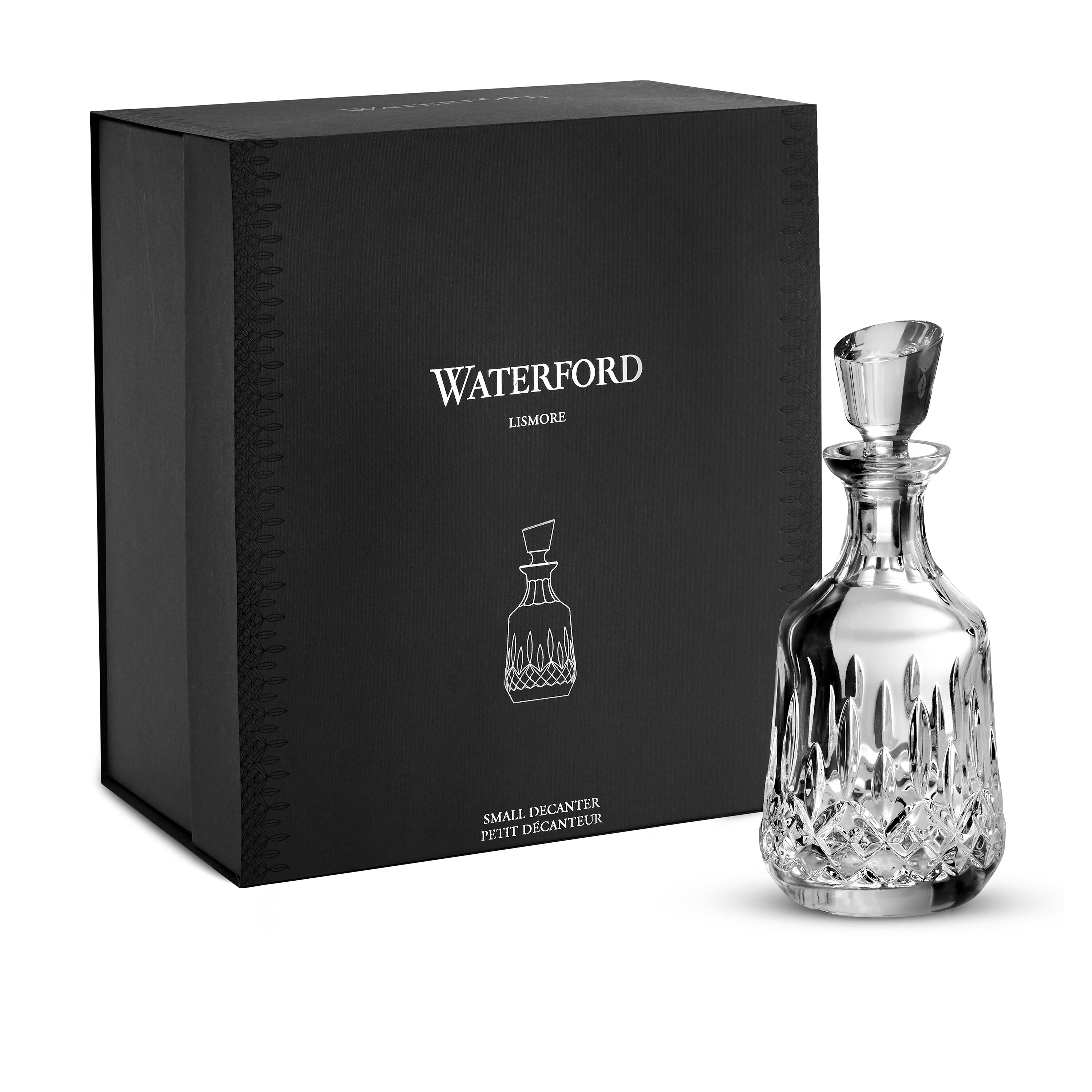 Waterford Crystal Lismore Brandy Decanter and Glasses Set- 3