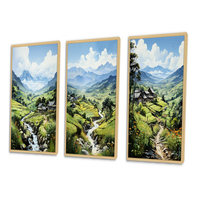 «Vietnam Sapa Green Highlands», 3 pièces