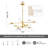 8-Light Modern Sputnik Chandelier for Dining Room with 4 Heights-127269774