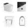 Smart Toilets With Heated Bidet Seat.Portable Toilet With Bidet Built.Intelligent Toilet Auto Open/Close Seat. Bidet Toilet With Dryer And Warm Water