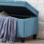 Banc de rangement capitonné à boutons FlowLuxe