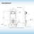 In-Wall 0.8 GPF/1.60 GPF Dual Flush Toilet Tank Carrier System, Seat Not Included