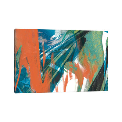 Toile en métal Steemplix - Abstraction marbrée I par Jennifer Goldberger