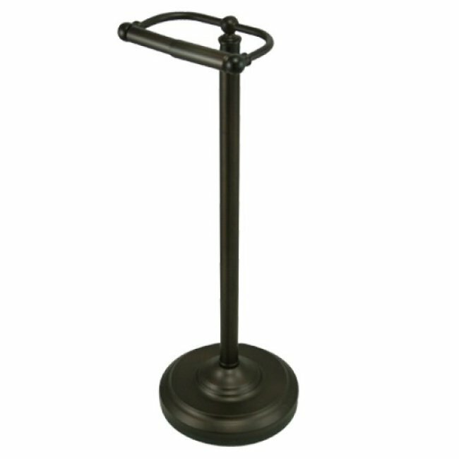 Vintage Freestanding Toilet Paper Holder Matte Black - Kingston Brass