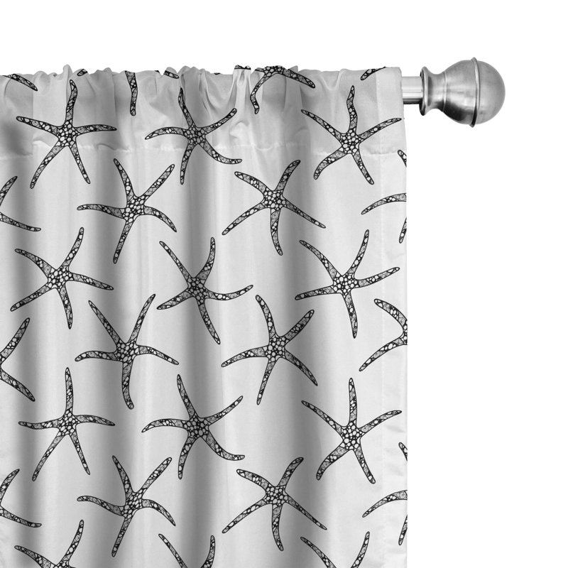 Semi-Sheer Rod Pocket Curtain Panels, 28" x 63"