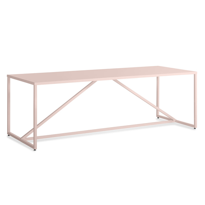 Strut Walnut Wood Dining Table, Berry, Standard (29" Height), 28" W x 56" L