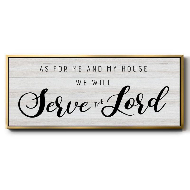 Serve the Lord - Toile encadrée, H 8 po x l 20 po
