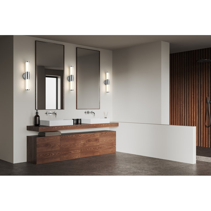 Meuble-lavabo 1 lumière en chrome 18,5 po Cochran, Chrome