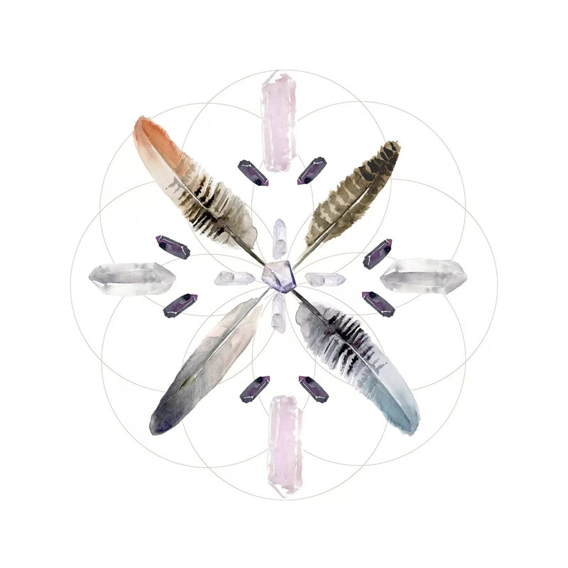 Crystal Matrix by Jennifer Paxton Parker - Wrapped Canvas Gallery-Wrapped Canvas Giclée, 45.72 cm H x 45.72 cm W