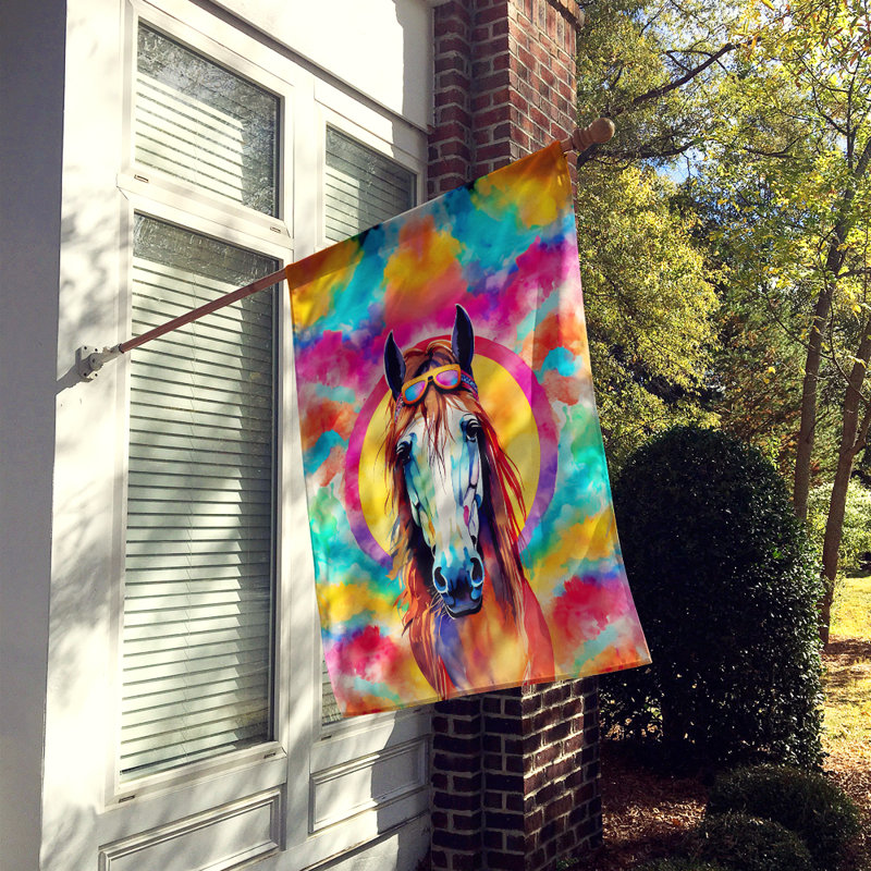 Drapeau maison de cheval hippie