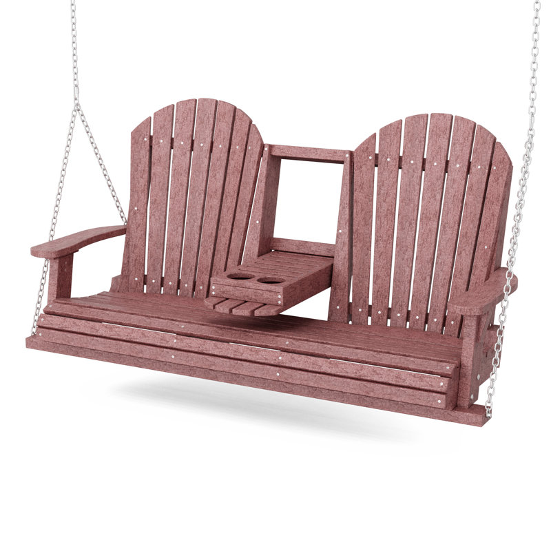 Balancelle 5 pi avec console Heritage, Bois de cerisier