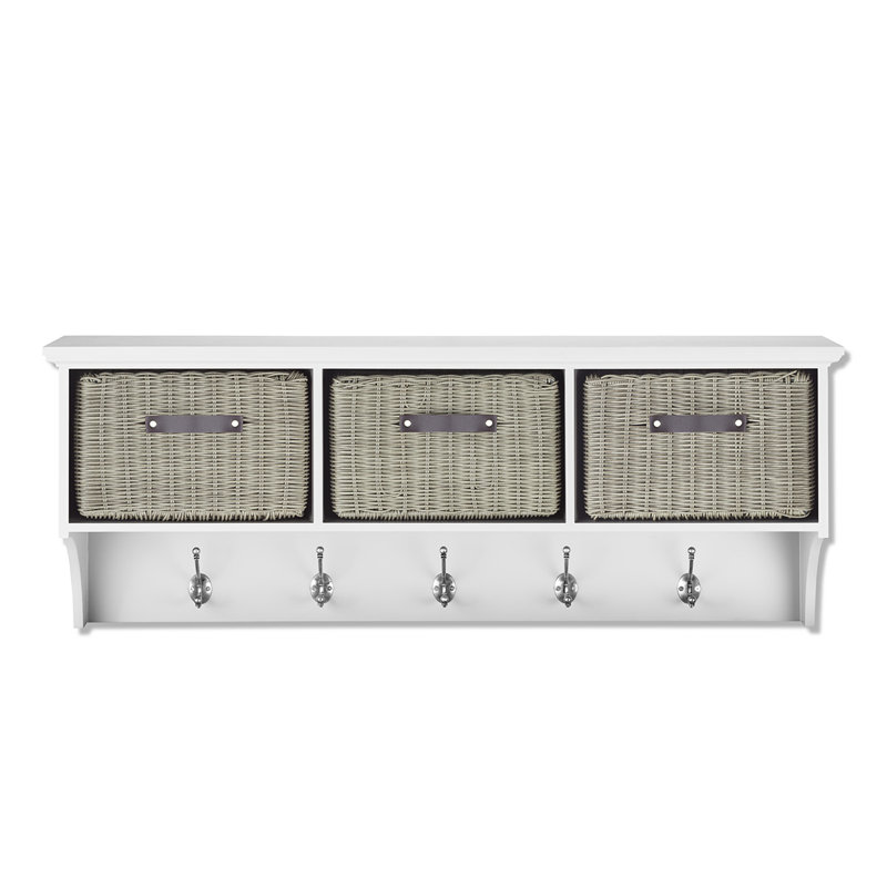 Annabell Cube Shelf, White/Grey