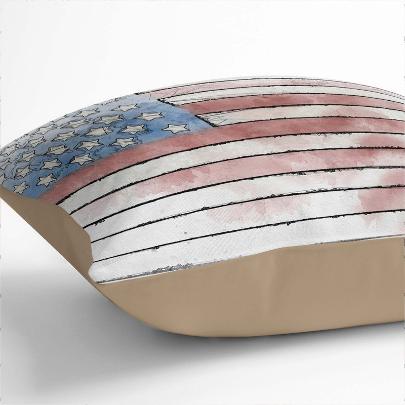 Square Throw Cushion, 40cm H x 40cm W x 15cm D, Stone