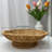 A Handcrafted Woven Storage Tray in a High-Foot Wave Shape, Featuring a Bohemian Pattern-125971420
