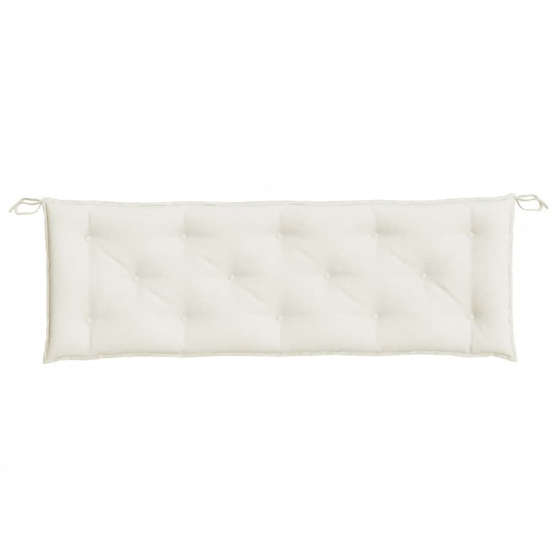 Ebern Designs Garden Bench Cushion 2.8" Fabric, 59.1" W x 19.7" D, Melange Cream
