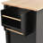 Solid Wood Kitchen Island with Lockable Wheels, Spice Rack, and Towel Rack