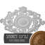 Médaillon de plafond Endurathane Katheryn, l 22 1/2 po x H 30 3/8 po x P 1 1/2 po, finition topaze fumée peinte à la main-28574777