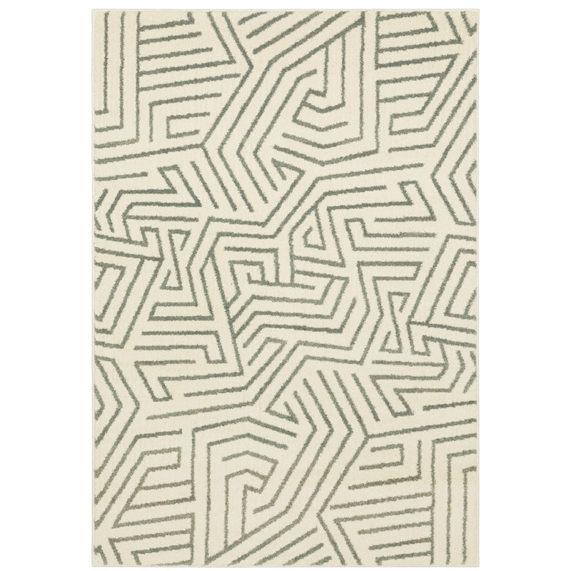 Tapis beige / gris Sloane, Rectangle 9 pi 10 po x 12 pi 10 po