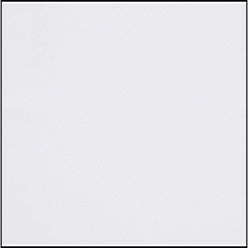 Causeuse en cuir italien Global United, Blanc