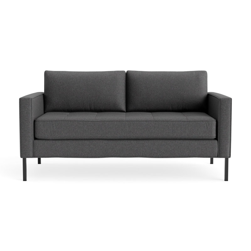 Pieds en métal pour canapé Paramount, H 32 po x l 66 po x P 34 po, Gris Gabro