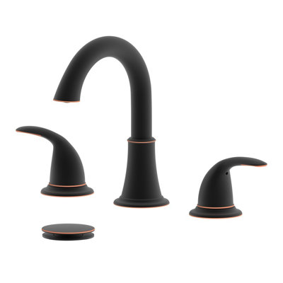 Konya Widespread 2-handle Bathroom Faucet with Drain Assembly