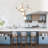 3-light Led Dimmable Linear Pendant Light