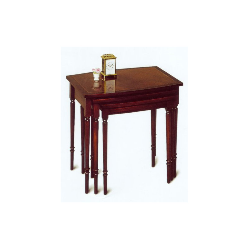 Tarporley Solid Wood Nesting Tables, Mahogany
