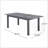Outdoor Expandable Acacia Wood Dining Table, Dark Grey-324984966