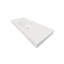 Lavabo de salle de bain vasque rectangulaire blanc avec trop-plein