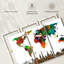 «Color Splash World Map», reproduction sur toile-942280914