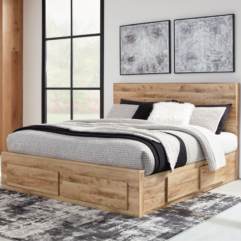 Homeira Panel Storage Bed