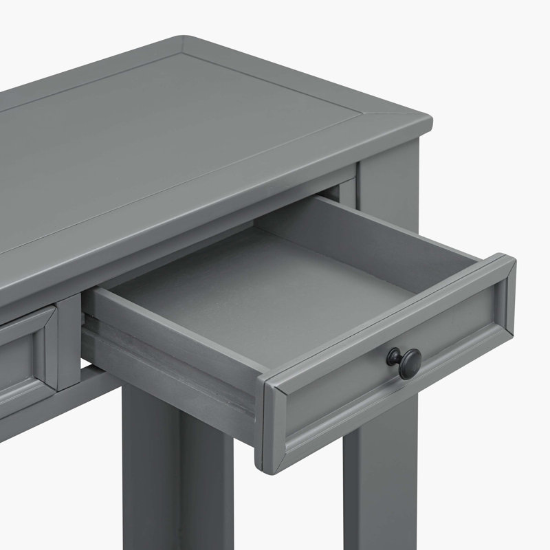 Canapé console de 63 po avec tiroirs de rangement et tablette inférieure pour le vestibule Desinae, Tanné