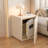 17.56"White integrated bedside cabinet and safe for home use
