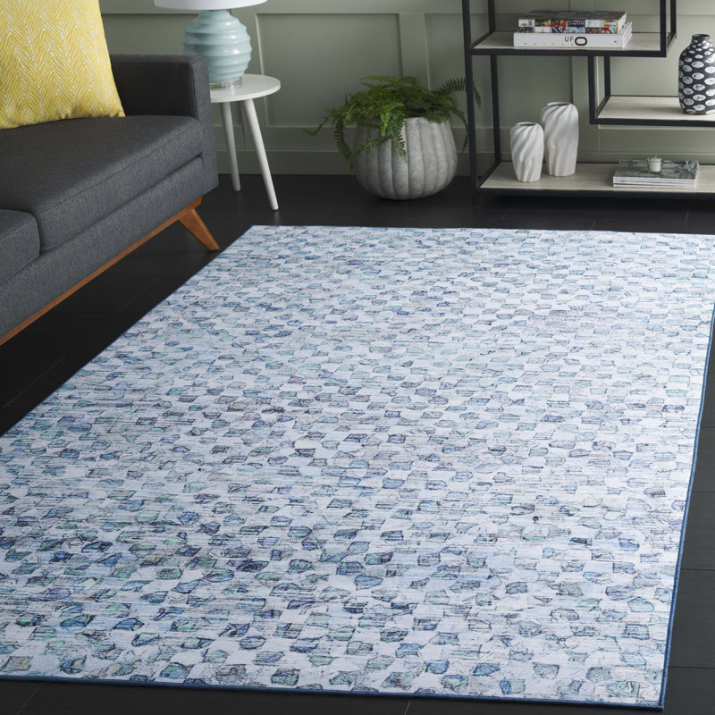 Brisseida Tacoma Performance Machine Washable Abstract Rug, Rectangle 5' x 8'