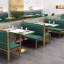Banc rembourré en similicuir Light Luxury