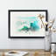 La Jolla in San Diego in Abstract - Picture Frame Graphic Art Print-55765579-55765583