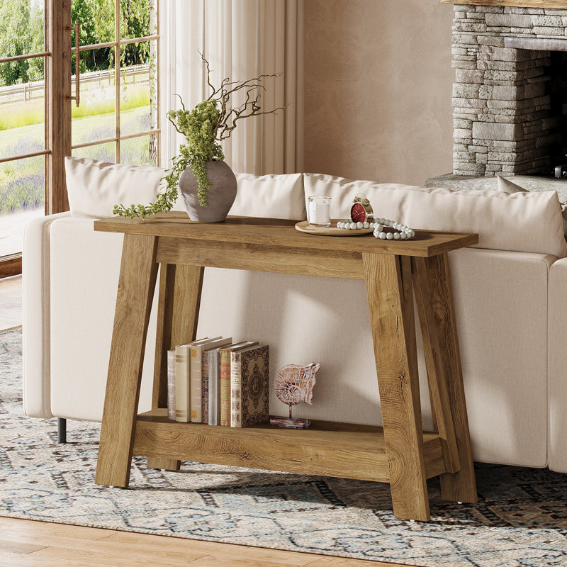 104.9Cm Console Table, Light Brown