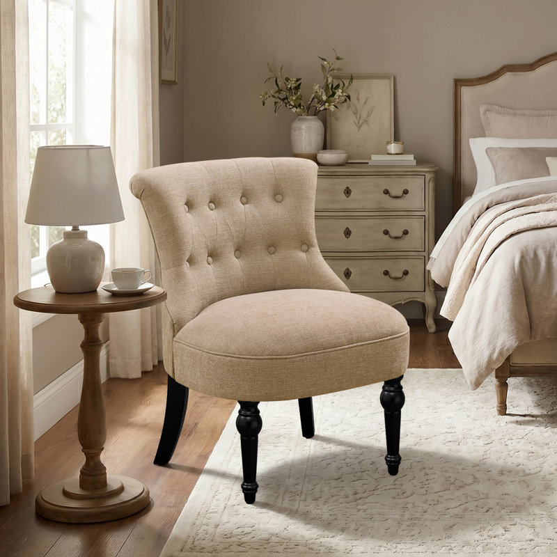 Upholstered Side Chair, Brown