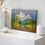 Western, effet de bois, paysage, été, montagne, nature, art moderne, grand art mural, salon, bureau sur toile-93388742-93388739