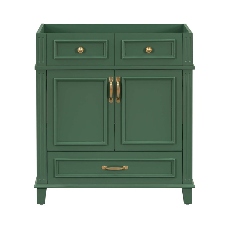 Base de meuble-lavabo simple 29,37 po seulement, Vert
