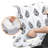 Foldable Aluminum Oil Splatter Guard Plates (White)